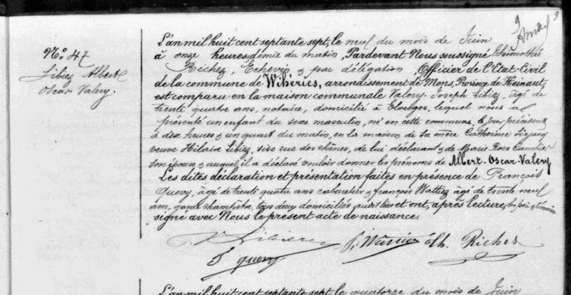 Naissance Albert Libiez