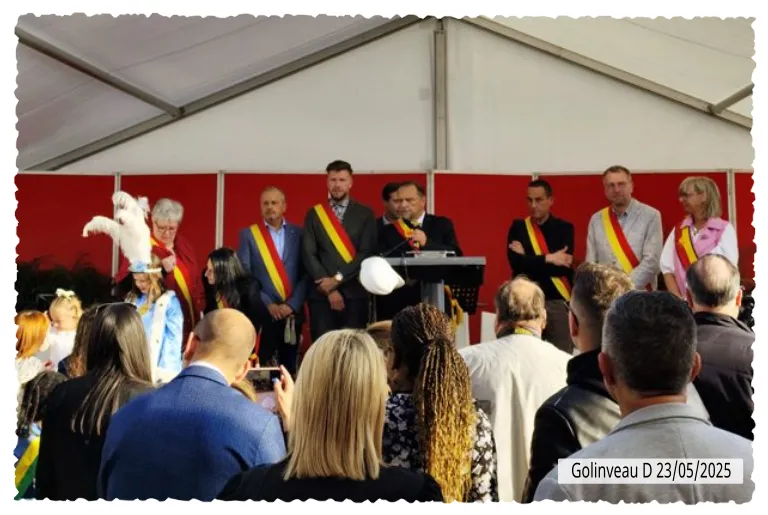 Hôtel de ville de Colfontaine / Pose de la première pierre